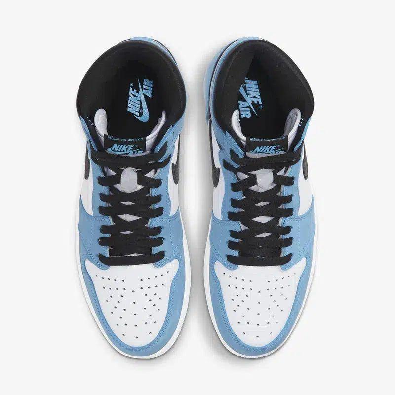 Air Jordan 1 Retro High OG 'UNC University Blue' (2021) [555088-134] Athletic Basketball Sports Sneakers in White / Black - University Blue for Unisex Adult Mens - AVBL MRKT (5)