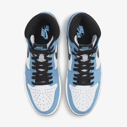 Air Jordan 1 Retro High OG 'UNC University Blue' (2021) [555088-134] Athletic Basketball Sports Sneakers in White / Black - University Blue for Unisex Adult Mens - AVBL MRKT (5)