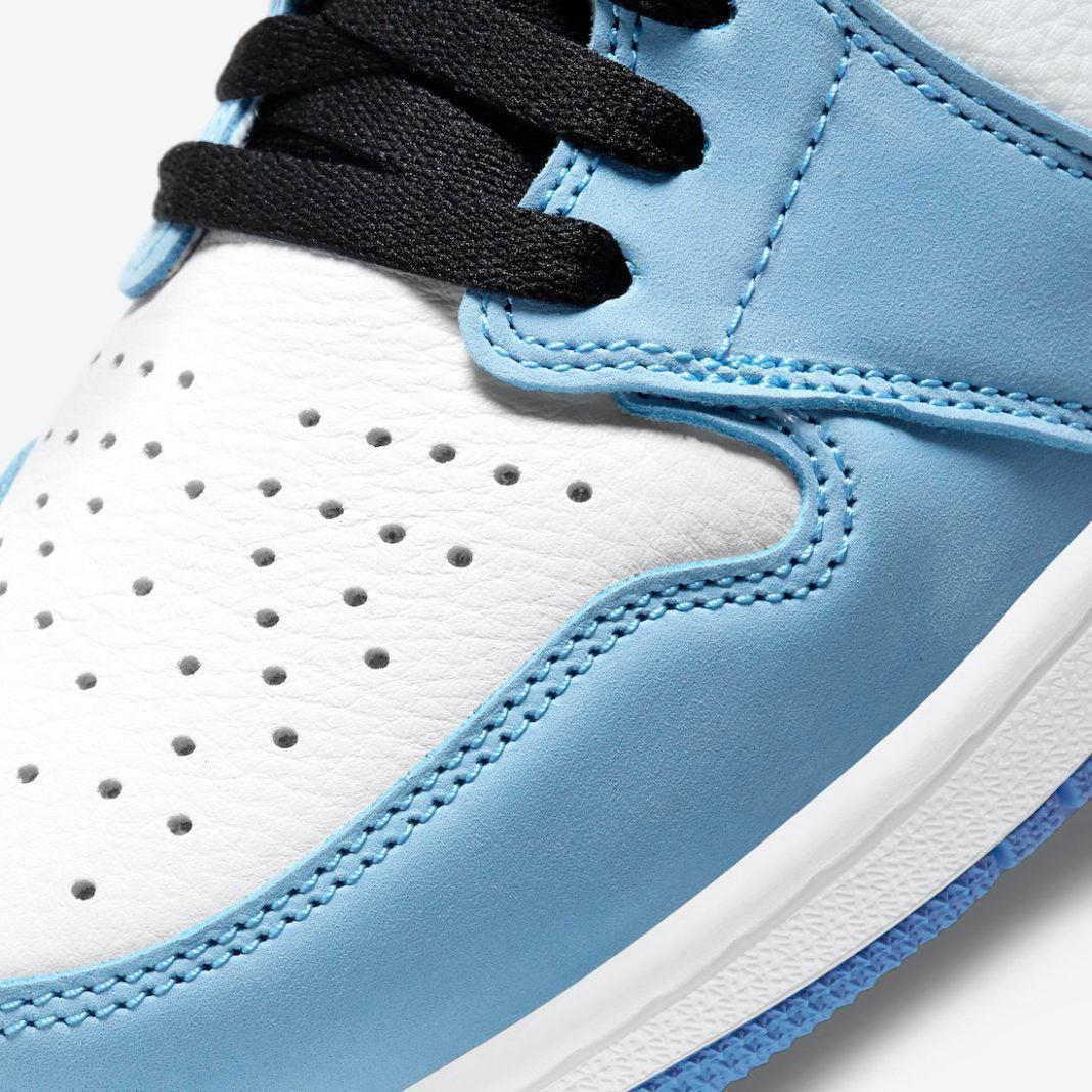 Air Jordan 1 Retro High OG 'UNC University Blue' (2021) [555088-134] Athletic Basketball Sports Sneakers in White / Black - University Blue for Unisex Adult Mens - AVBL MRKT (7)
