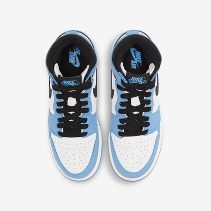 Air Jordan 1 Retro High OG 'UNC University Blue' (2021) (GS) [575441-134] Athletic Basketball Sports Sneakers in White / Black - University Blue for Unisex Youth Kids Junior Boys Girls - AVBL MRKT (5)