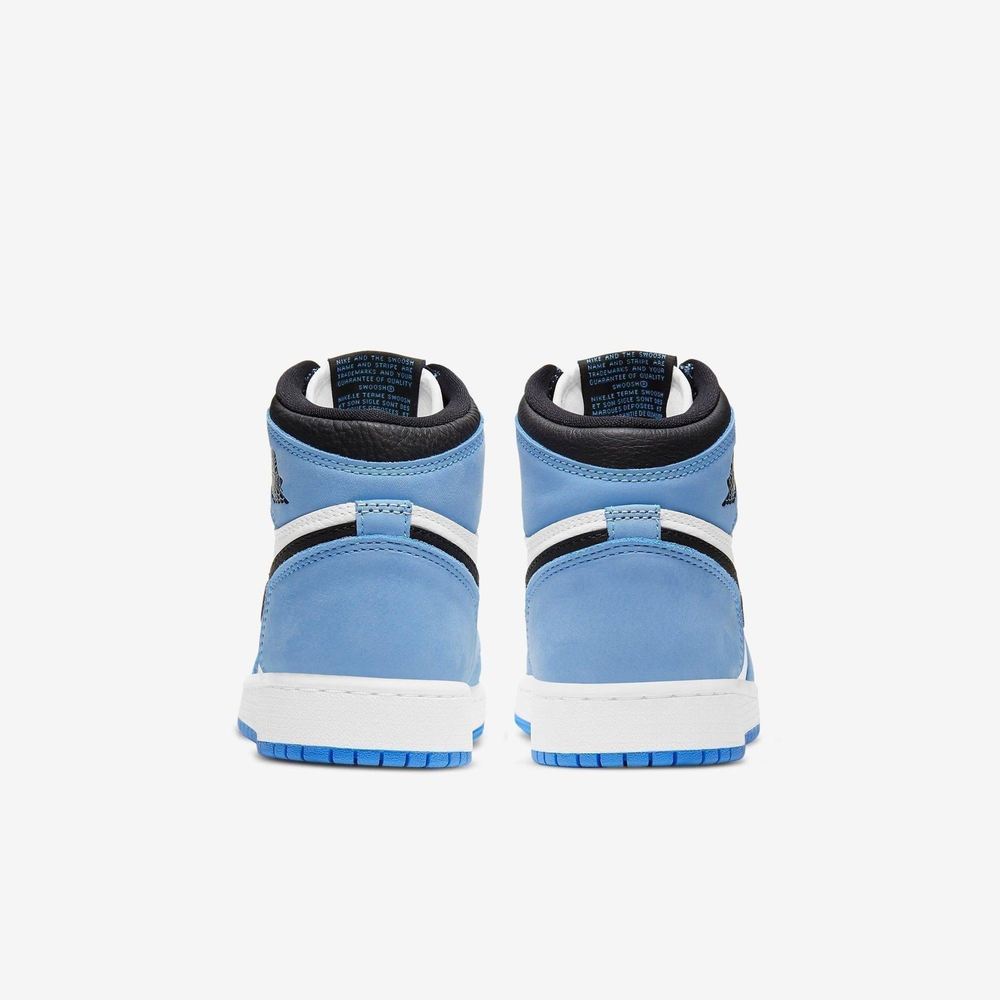 Air Jordan 1 Retro High OG 'UNC University Blue' (2021) (GS) [575441-134] Athletic Basketball Sports Sneakers in White / Black - University Blue for Unisex Youth Kids Junior Boys Girls - AVBL MRKT (6)
