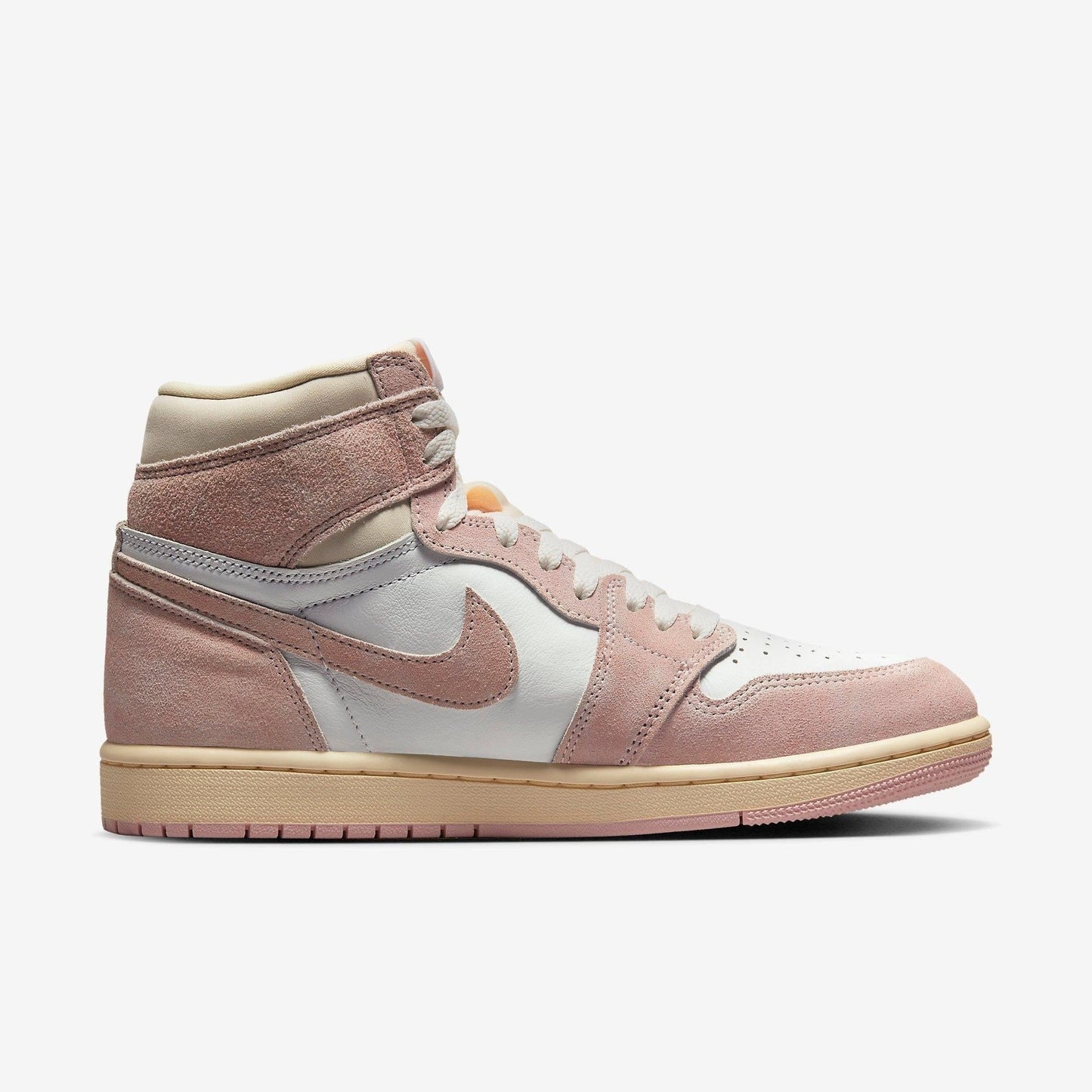 Air Jordan 1 Retro High OG 'Washed Pink' (2023) (Womens) [FD2596-600] Athletic Basketball Sports Sneakers in Atmosphere / White - Muslin - Sail for Unisex Adult Female Ladies Girls WMNS - AVBL MRKT (4)