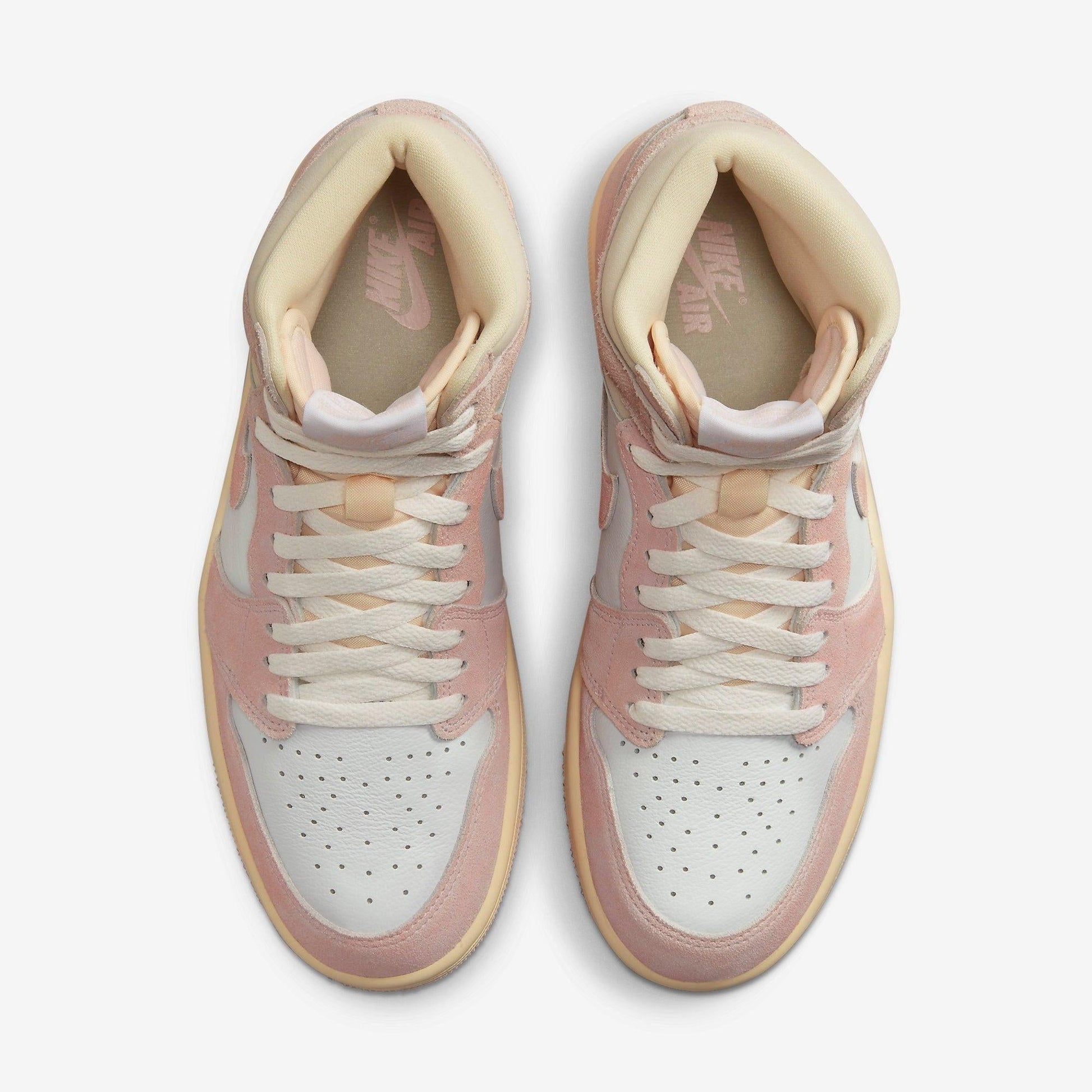 Air Jordan 1 Retro High OG 'Washed Pink' (2023) (Womens) [FD2596-600] Athletic Basketball Sports Sneakers in Atmosphere / White - Muslin - Sail for Unisex Adult Female Ladies Girls WMNS - AVBL MRKT (5)