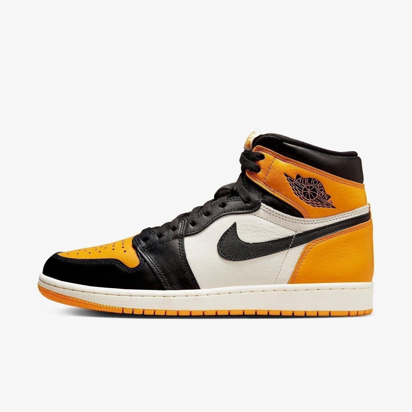 Air Jordan 1 Retro High OG 'Yellow Toe / Taxi' (2022) [555088-711] Athletic Basketball Sports Sneakers in Taxi / Black - Sail for Unisex Adult Mens - AVBL MRKT (2)