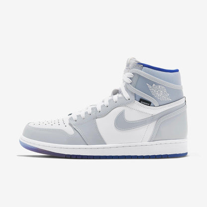 Air Jordan 1 Retro High Zoom Air 'Racer Blue' (2020) [CK6637-104] Athletic Basketball Sports Sneakers in White / White - Racer Blue for Unisex Adult Mens - AVBL MRKT (2)
