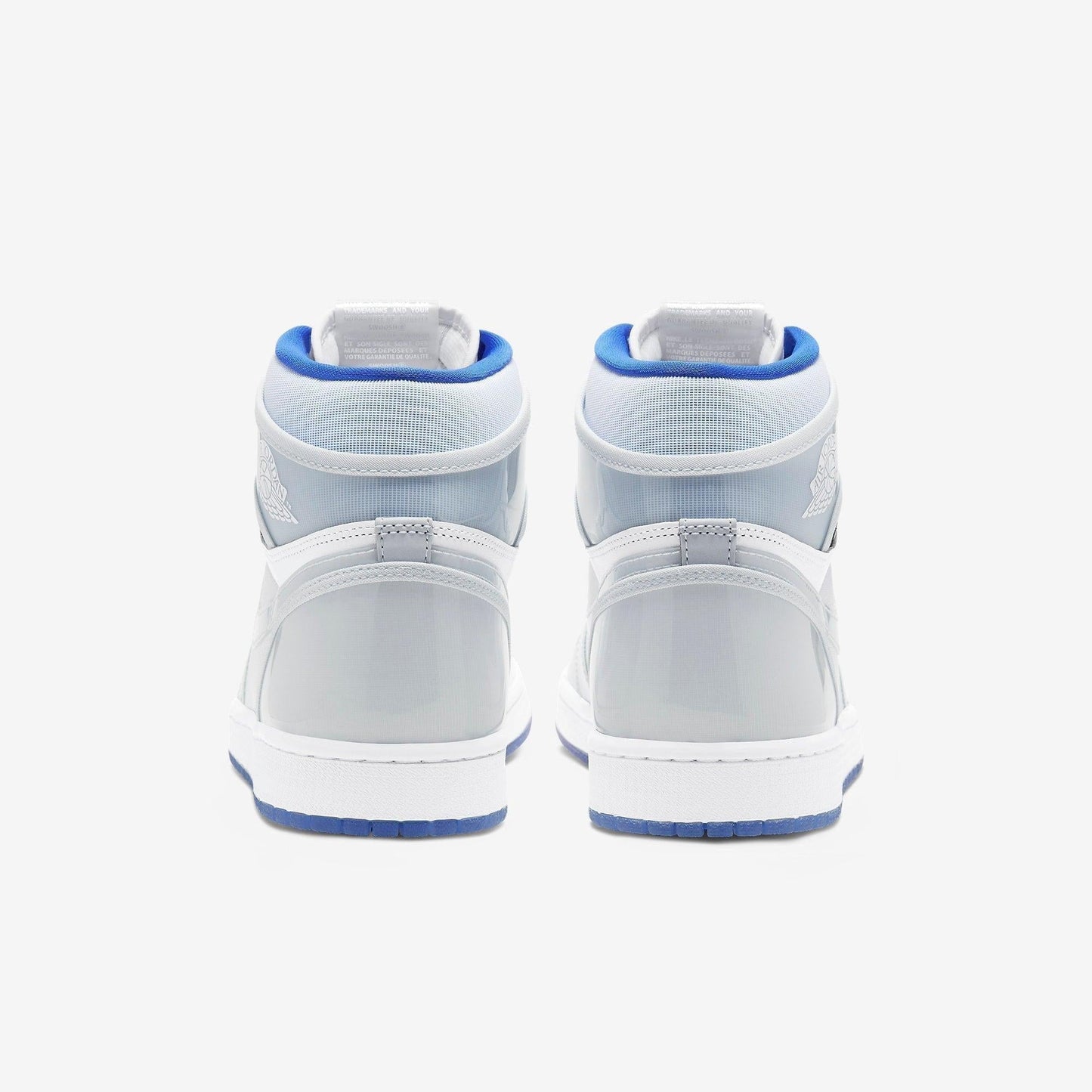 Air Jordan 1 Retro High Zoom Air 'Racer Blue' (2020) [CK6637-104] Athletic Basketball Sports Sneakers in White / White - Racer Blue for Unisex Adult Mens - AVBL MRKT (6)