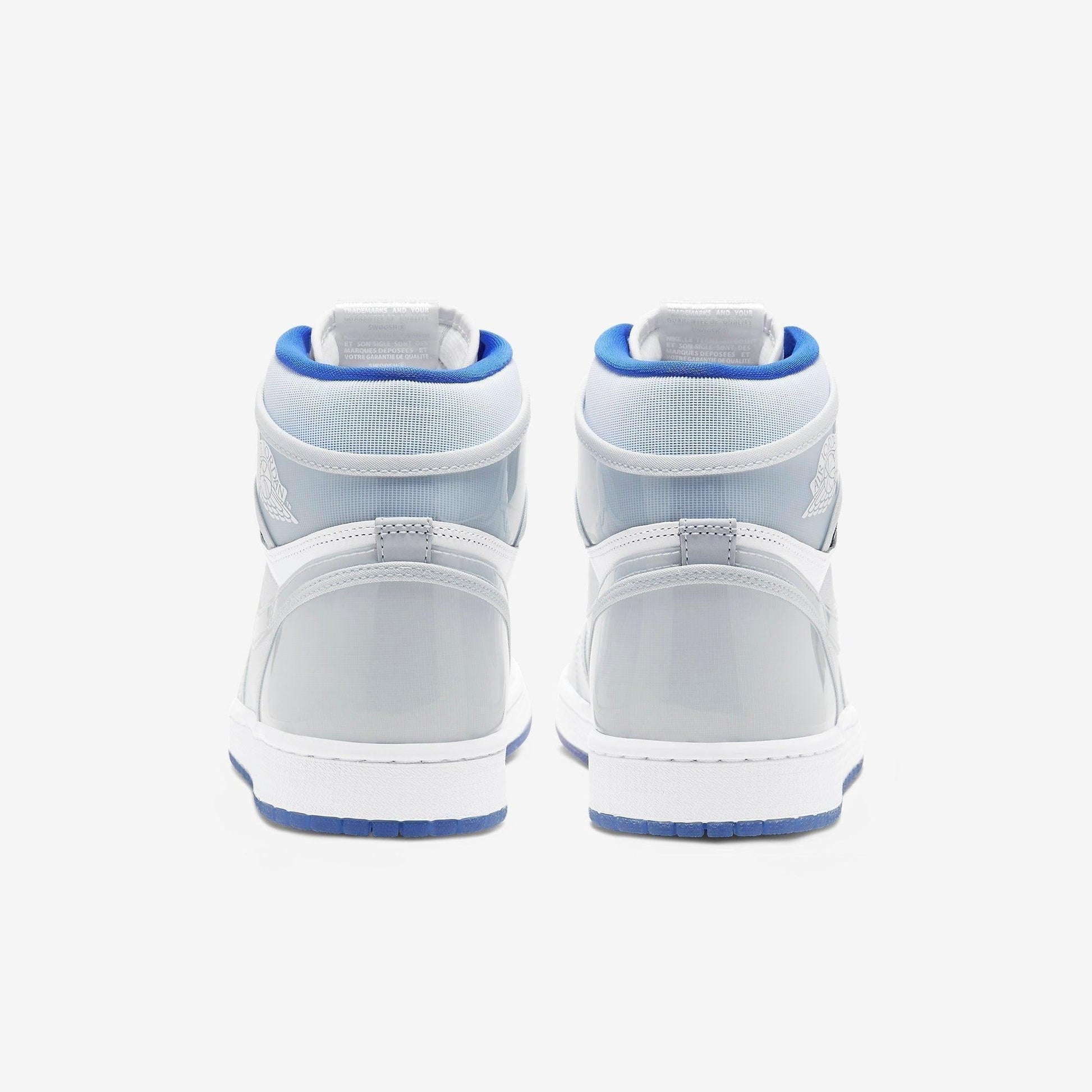 Air Jordan 1 Retro High Zoom Air 'Racer Blue' (2020) [CK6637-104] Athletic Basketball Sports Sneakers in White / White - Racer Blue for Unisex Adult Mens - AVBL MRKT (6)