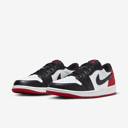Air Jordan 1 Retro Low OG 'Black Toe' (2023) [CZ0790-106] Athletic Basketball Sports Sneakers in White / Black - Varsity Red for Unisex Adult Mens - AVBL MRKT (1)