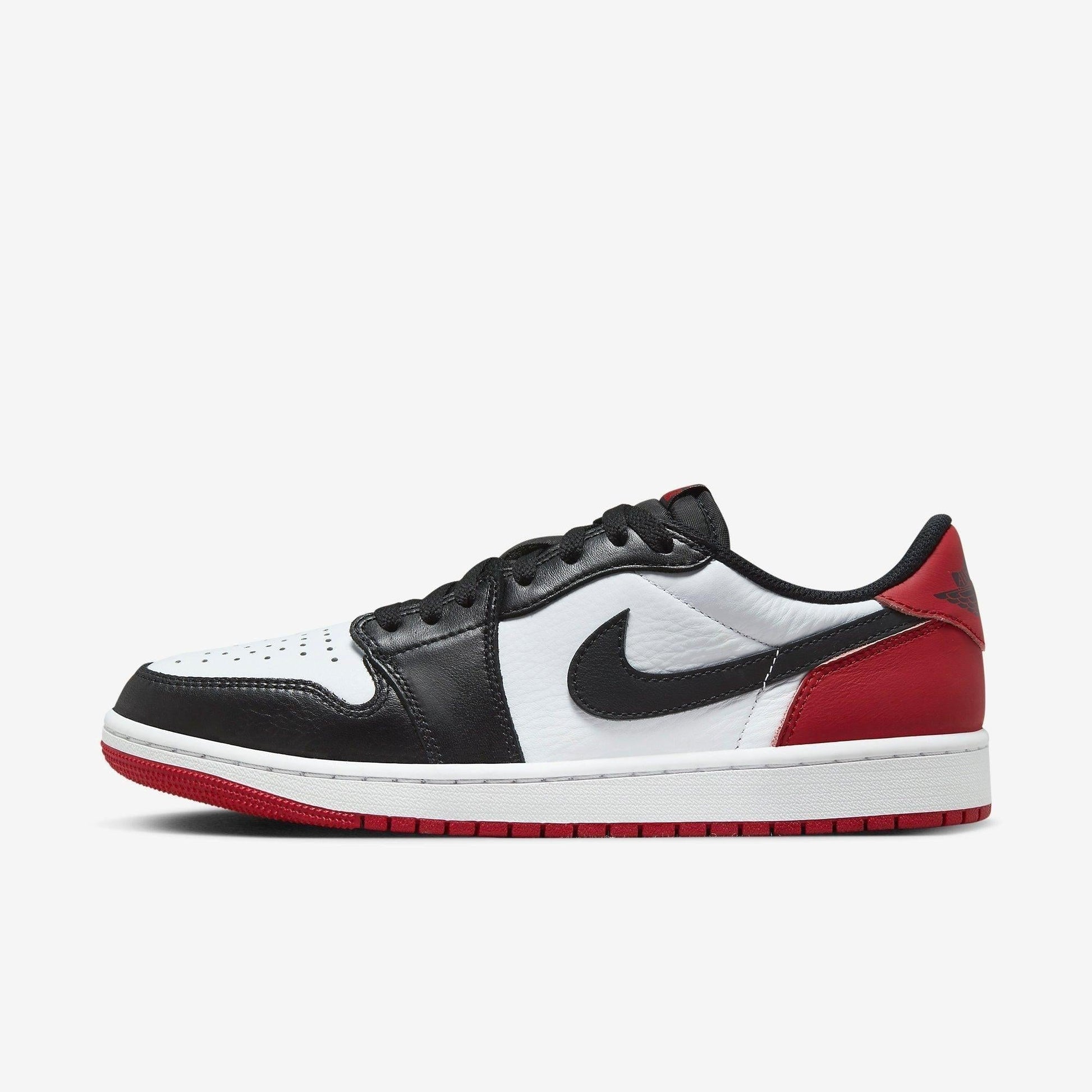 Air Jordan 1 Retro Low OG 'Black Toe' (2023) [CZ0790-106] Athletic Basketball Sports Sneakers in White / Black - Varsity Red for Unisex Adult Mens - AVBL MRKT (2)