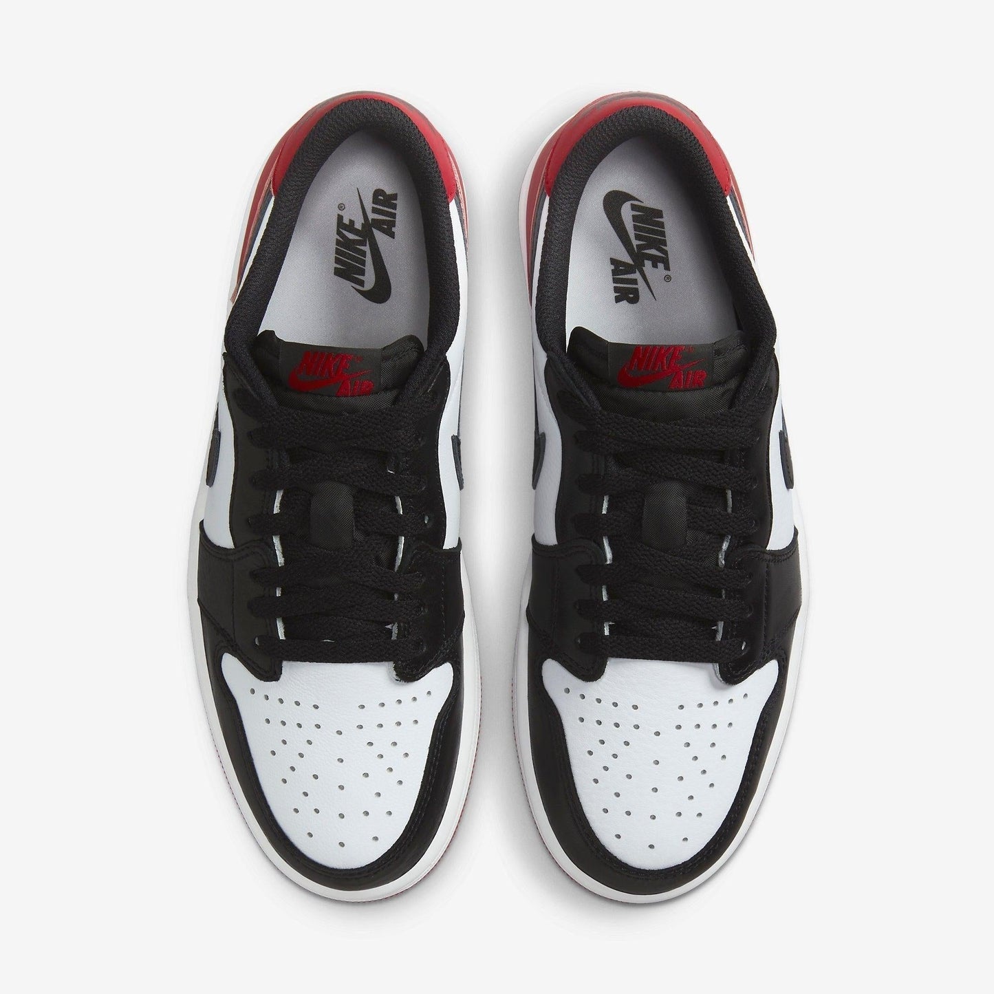 Air Jordan 1 Retro Low OG 'Black Toe' (2023) [CZ0790-106] Athletic Basketball Sports Sneakers in White / Black - Varsity Red for Unisex Adult Mens - AVBL MRKT (5)