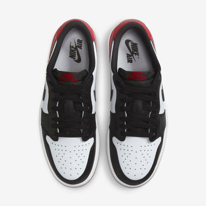 Air Jordan 1 Retro Low OG 'Black Toe' (2023) [CZ0790-106] Athletic Basketball Sports Sneakers in White / Black - Varsity Red for Unisex Adult Mens - AVBL MRKT (5)