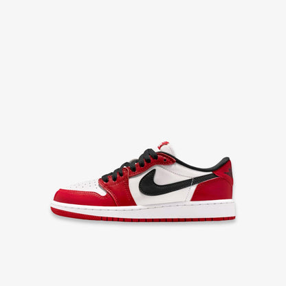 Air Jordan 1 Retro Low OG 'Chicago' (2025) (GS) [HQ6999-600] Athletic Basketball Sports Sneakers in Varsity Red / Black - Summit White for Unisex Youth Kids Junior Boys Girls - AVBL MRKT (2)