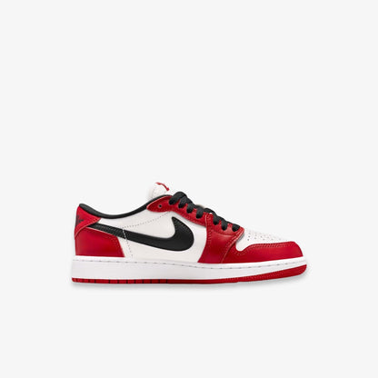 Air Jordan 1 Retro Low OG 'Chicago' (2025) (GS) [HQ6999-600] Athletic Basketball Sports Sneakers in Varsity Red / Black - Summit White for Unisex Youth Kids Junior Boys Girls - AVBL MRKT (4)