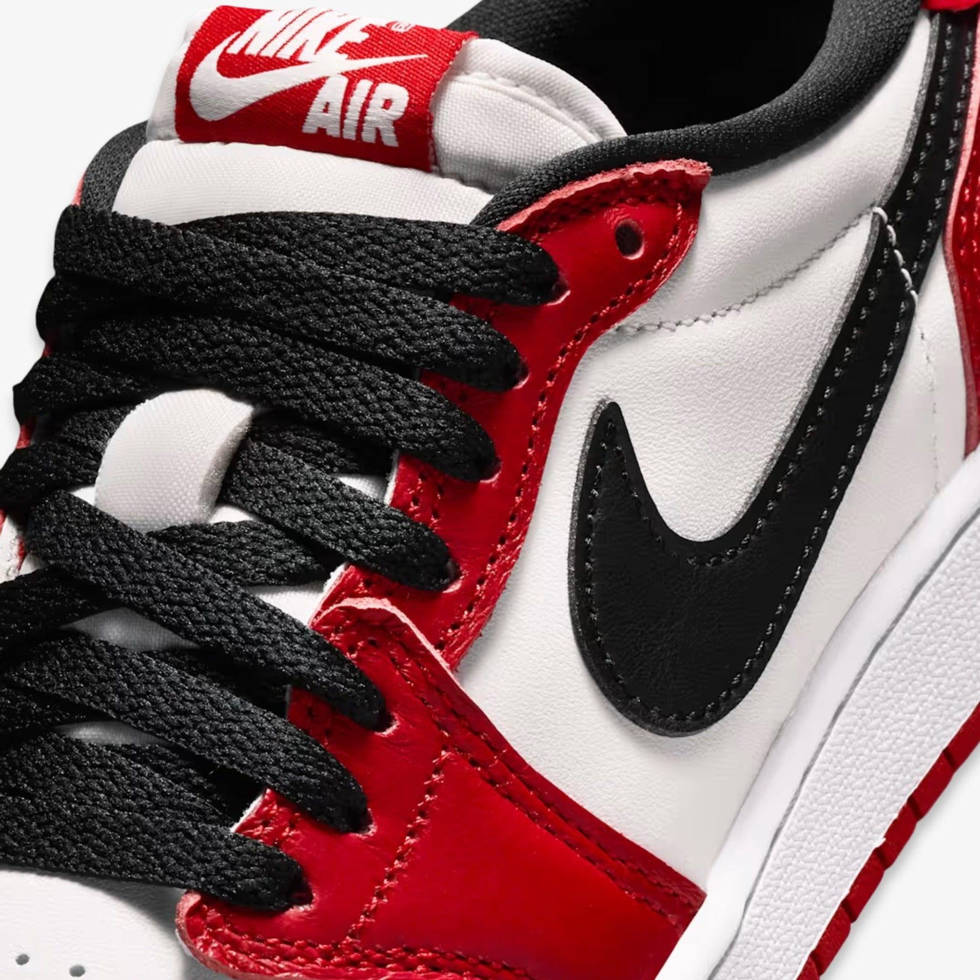 Air Jordan 1 Retro Low OG 'Chicago' (2025) (GS) [HQ6999-600] Athletic Basketball Sports Sneakers in Varsity Red / Black - Summit White for Unisex Youth Kids Junior Boys Girls - AVBL MRKT (7)