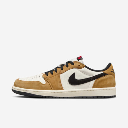 Air Jordan 1 Retro Low OG 'ROTY / Rookie of the Year' (2025) [CZ0790-107] Athletic Basketball Sports Sneakers in Sail / Black - Golden Harvest - Gym Red for Unisex Adult Mens - AVBL MRKT (2)