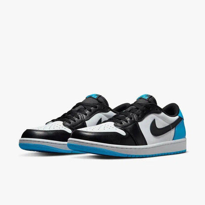 Air Jordan 1 Retro Low OG 'UNC / Dark Powder Blue' (2022) [CZ0790-104] Athletic Basketball Sports Sneakers in White / Dark Powder Blue - Black for Unisex Adult Mens - AVBL MRKT (1)
