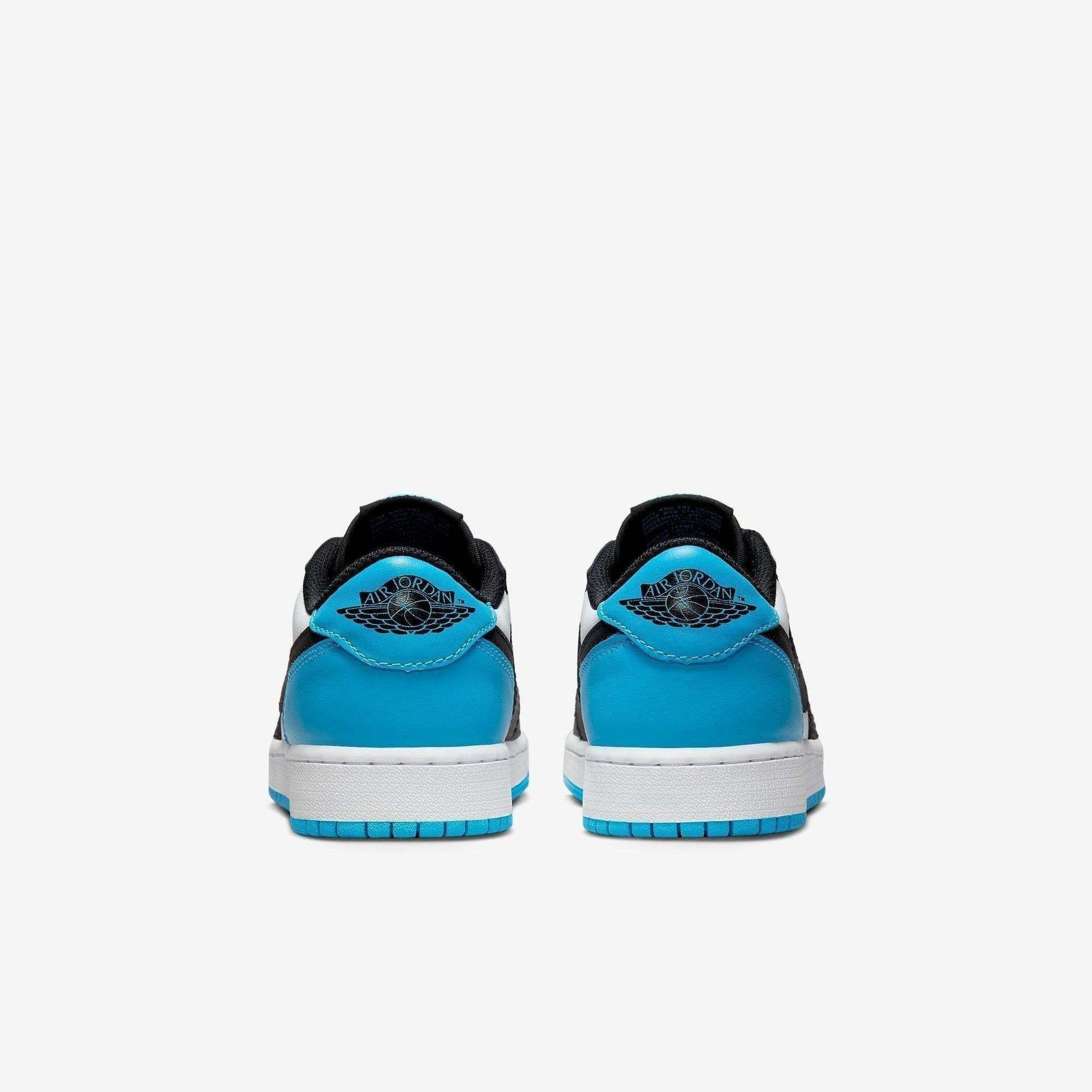 Air Jordan 1 Retro Low OG 'UNC / Dark Powder Blue' (2022) (GS) [CZ0858-104] Athletic Basketball Sports Sneakers in White / Dark Powder Blue - Black for Unisex Youth Kids Junior Boys Girls - AVBL MRKT (6)