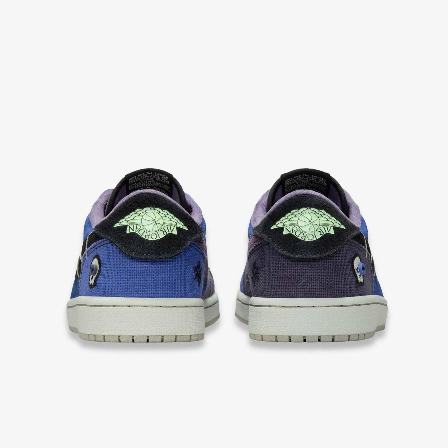 Air Jordan 1 Retro Low OG x Zion Williamson 'Voodoo Alternate' (2025) (GS) [IH2725-500] Athletic Basketball Sports Sneakers in Regency Purple / Vapor Green - Black for Unisex Youth Kids Junior Boys Girls - AVBL MRKT (6)