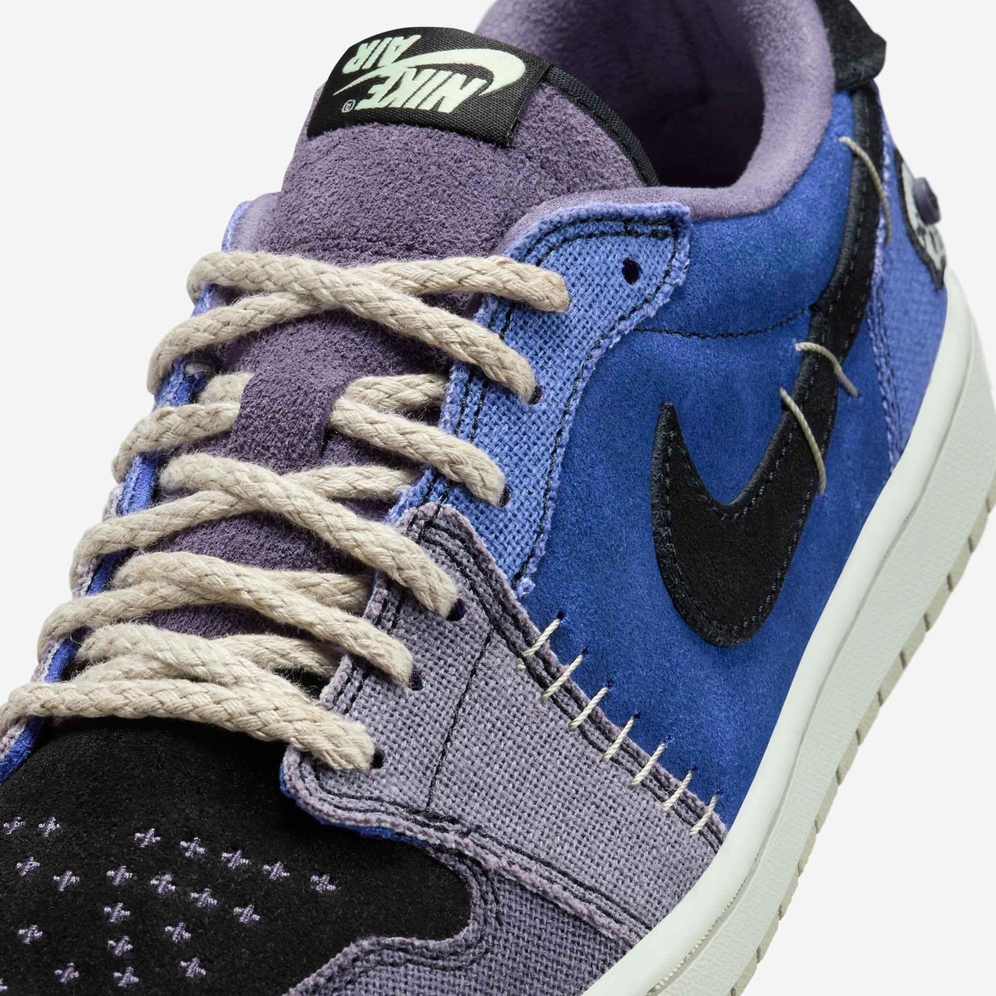 Air Jordan 1 Retro Low OG x Zion Williamson 'Voodoo Alternate' (2025) [IH2309-500] Athletic Basketball Sports Sneakers in Regency Purple / Vapor Green - Black for Unisex Adult Mens - AVBL MRKT (7)