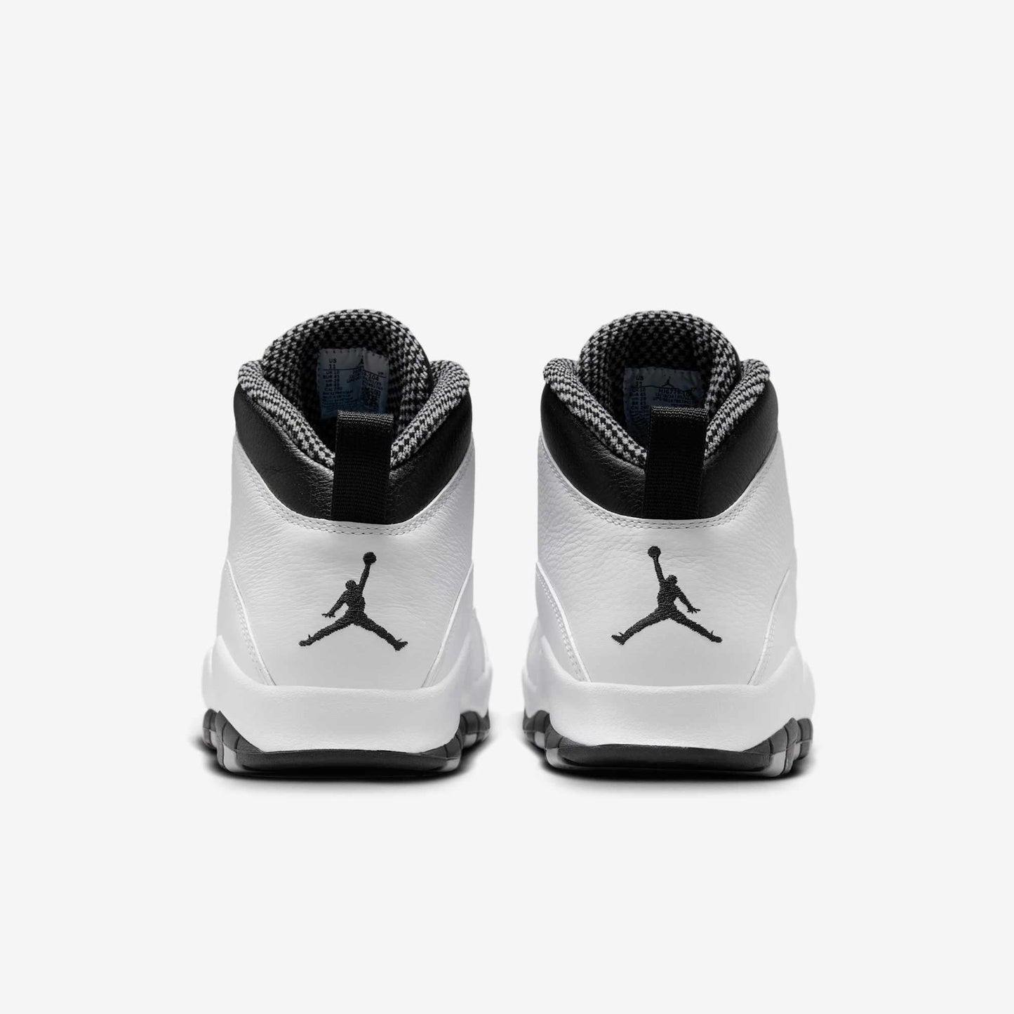 Air Jordan 10 Retro 'OG Steel' (2025) [HJ6779-104] Athletic Basketball Sports Sneakers in White / Black - Light Steel Grey for Unisex Adult Mens - AVBL MRKT (6)