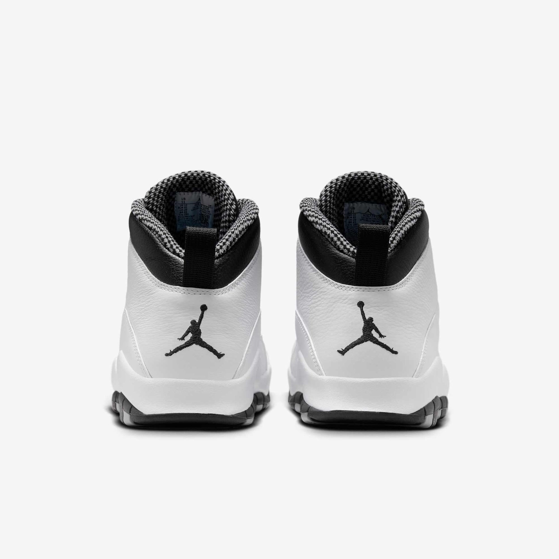 Air Jordan 10 Retro 'OG Steel' (2025) [HJ6779-104] Athletic Basketball Sports Sneakers in White / Black - Light Steel Grey for Unisex Adult Mens - AVBL MRKT (6)