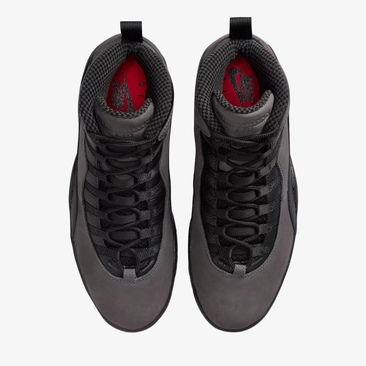 Air Jordan 10 Retro 'Shadow' (2025) [HJ6779-001] Athletic Basketball Sports Sneakers in Charred Grey / True Red - Black for Unisex Adult Mens - AVBL MRKT (5)