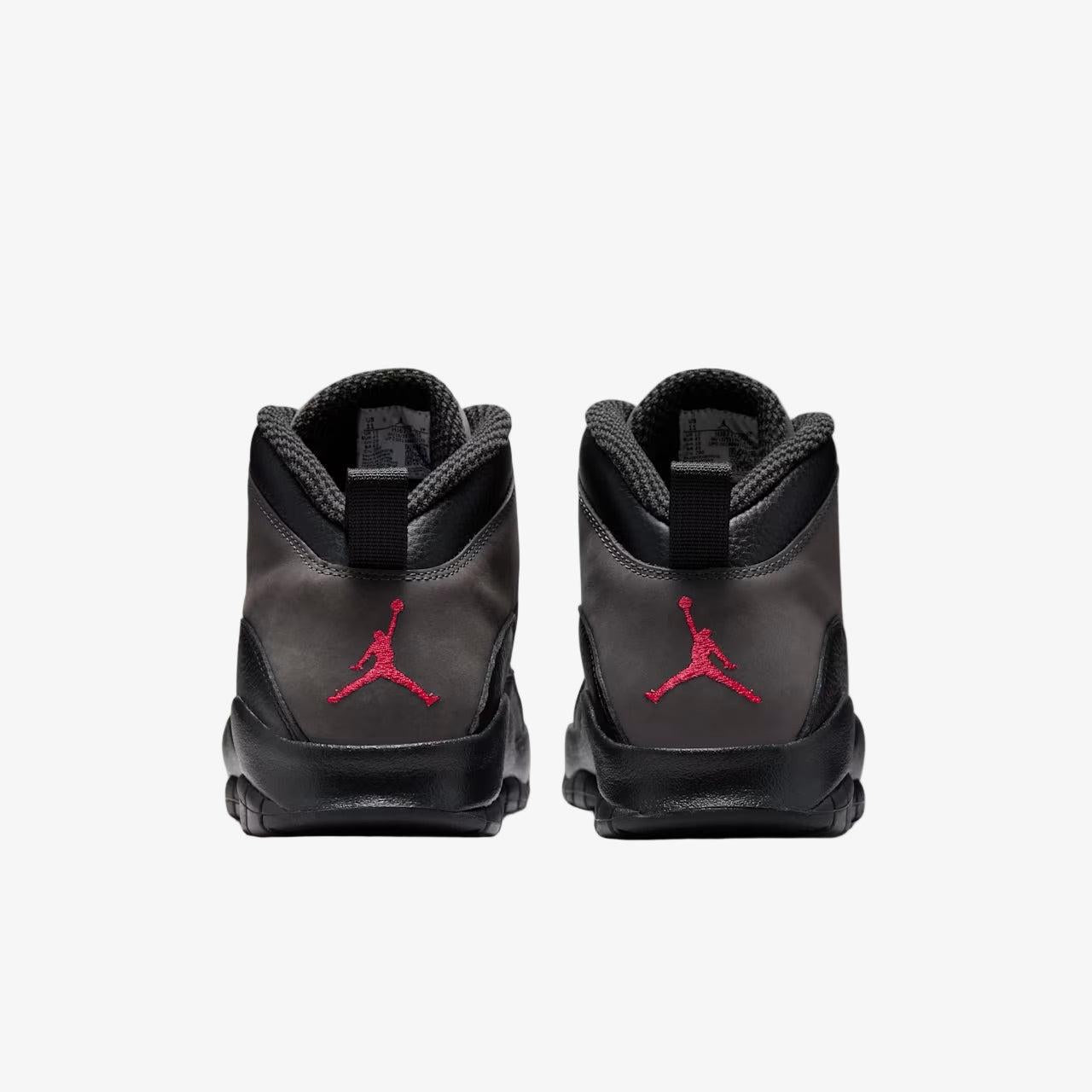 Air Jordan 10 Retro 'Shadow' (2025) [HJ6779-001] Athletic Basketball Sports Sneakers in Charred Grey / True Red - Black for Unisex Adult Mens - AVBL MRKT (6)