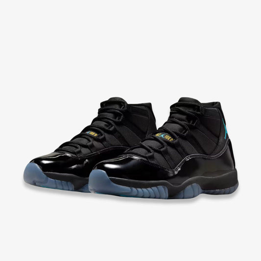 Air Jordan 11 Retro 'Black / Gamma Blue' (2025) [CT8012-047] Athletic Basketball Sports Sneakers in Black / Gamma Blue - Black - Varsity Maize for Unisex Adult Mens - AVBL MRKT (1)