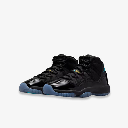 Air Jordan 11 Retro 'Black / Gamma Blue' (2025) (GS) [378038-047] Athletic Basketball Sports Sneakers in Black / Gamma Blue - Black for Unisex Youth Kids Junior Boys Girls - AVBL MRKT (1)