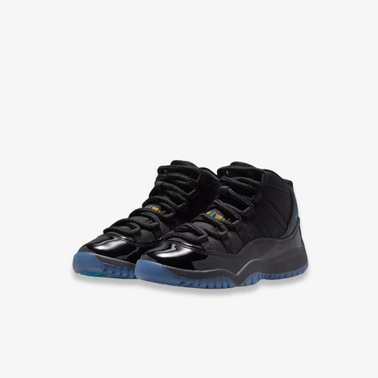 Air Jordan 11 Retro 'Black / Gamma Blue' (2025) (PS) [378039-017] Athletic Basketball Sports Sneakers in Black / Gamma Blue - Black for Unisex Little Kids Pre-School Boys Girls - AVBL MRKT (1)