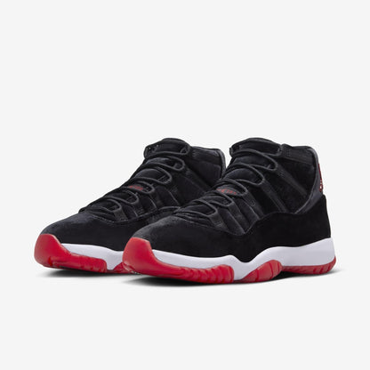 Air Jordan 11 Retro 'Bred Velvet' (2024) (Womens) [DB5457-061] Athletic Basketball Sports Sneakers in Black / Varsity Red - White for Unisex Adult Female Ladies Girls WMNS - AVBL MRKT (1)