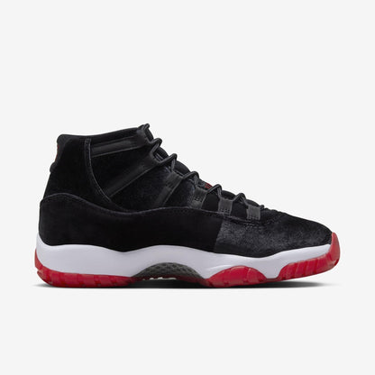 Air Jordan 11 Retro 'Bred Velvet' (2024) (Womens) [DB5457-061] Athletic Basketball Sports Sneakers in Black / Varsity Red - White for Unisex Adult Female Ladies Girls WMNS - AVBL MRKT (4)