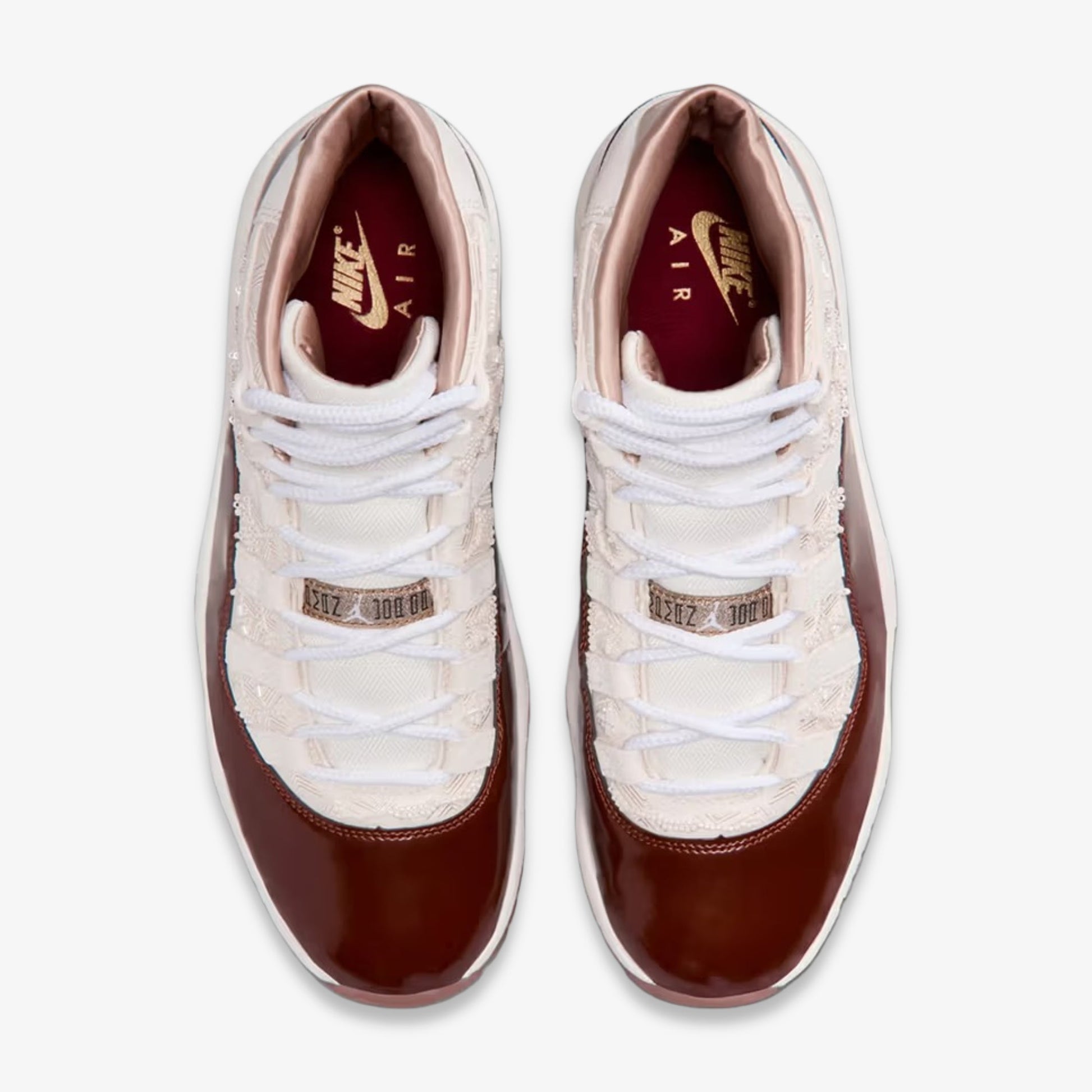 Air Jordan 11 Retro 'City Pack China / Gym Red' (2025) [IM8352-670] Athletic Basketball Sports Sneakers in Gym Red / Soft Pearl - Gum Medium Brown - Metallic Gold for Unisex Adult Mens - AVBL MRKT (5)