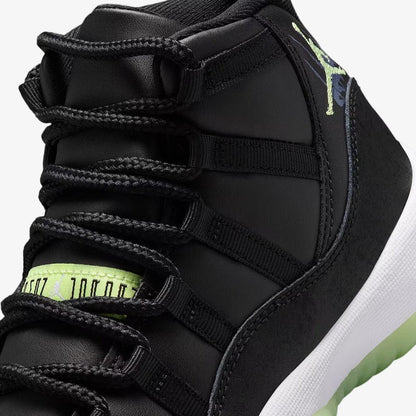 Air Jordan 11 Retro 'Inner Beast / Halloween' (2025) (GS) [IB1378-001] Athletic Basketball Sports Sneakers in Black / Barely Volt - Dark Raisin - White for Unisex Youth Kids Junior Boys Girls - AVBL MRKT (7)