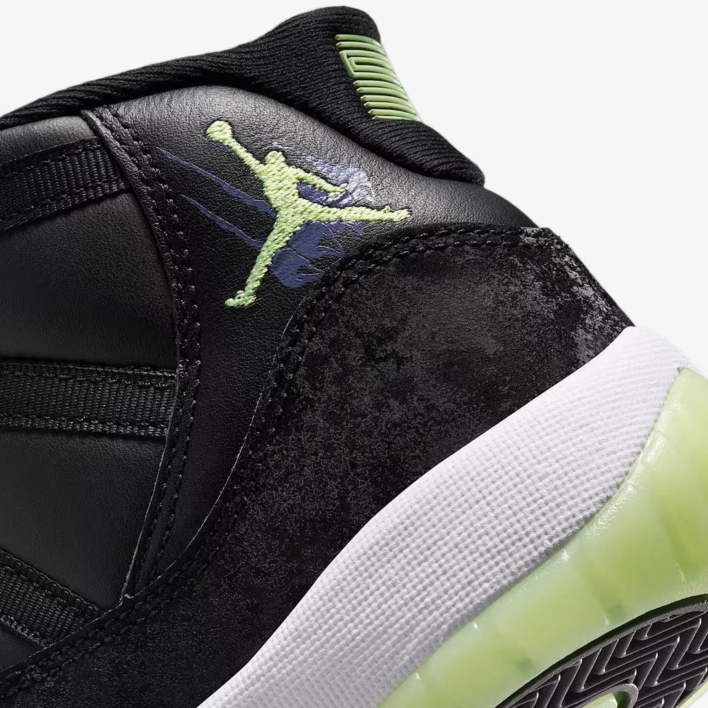 Air Jordan 11 Retro 'Inner Beast / Halloween' (2025) (GS) [IB1378-001] Athletic Basketball Sports Sneakers in Black / Barely Volt - Dark Raisin - White for Unisex Youth Kids Junior Boys Girls - AVBL MRKT (8)