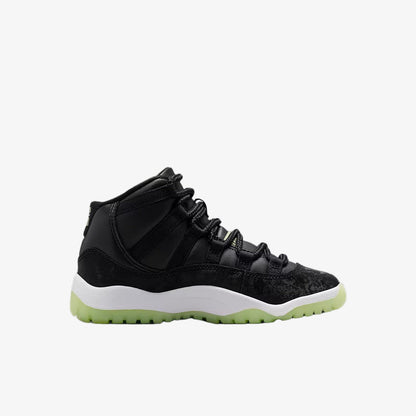 Air Jordan 11 Retro 'Inner Beast / Halloween' (2025) (PS) [IB1379-001] Athletic Basketball Sports Sneakers in Black / Barely Volt - Dark Raisin - White for Unisex Little Kids Pre-School Boys Girls - AVBL MRKT (4)