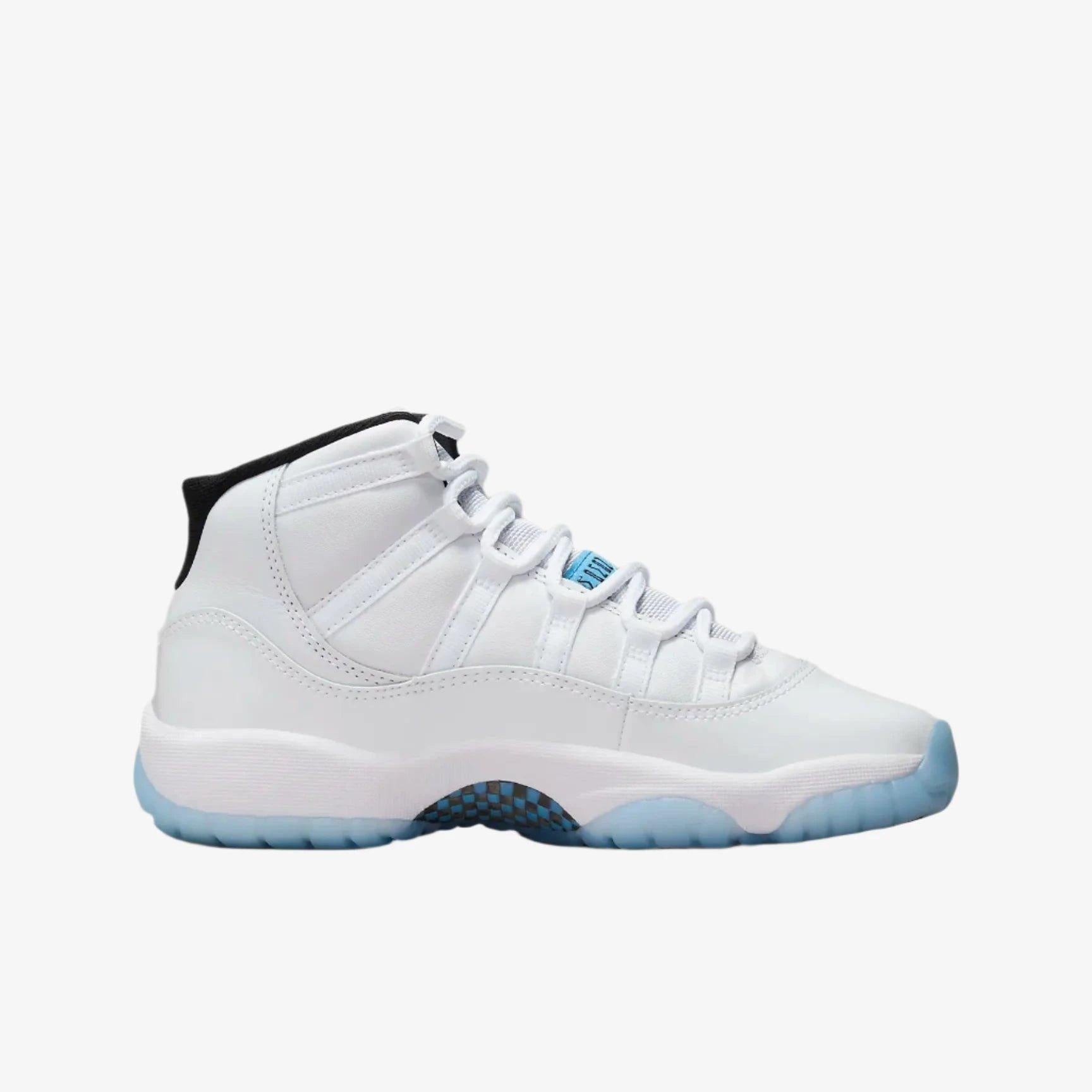 Air Jordan 11 Retro 'Legend Blue / Columbia' (2024) (GS) [378038-104] Athletic Basketball Sports Sneakers in White / Legend Blue - Black for Unisex Youth Kids Junior Boys Girls - AVBL MRKT (4)