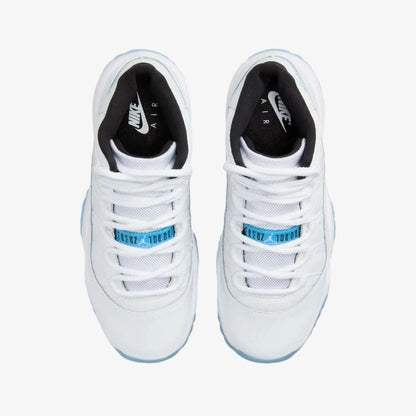 Air Jordan 11 Retro 'Legend Blue / Columbia' (2024) (GS) [378038-104] Athletic Basketball Sports Sneakers in White / Legend Blue - Black for Unisex Youth Kids Junior Boys Girls - AVBL MRKT (5)