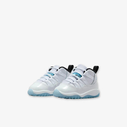 Air Jordan 11 Retro 'Legend Blue / Columbia' (2024) (TD) [378040-104] Athletic Basketball Sports Sneakers in White / Legend Blue - Black for Unisex Baby Infant Toddler - AVBL MRKT (1)