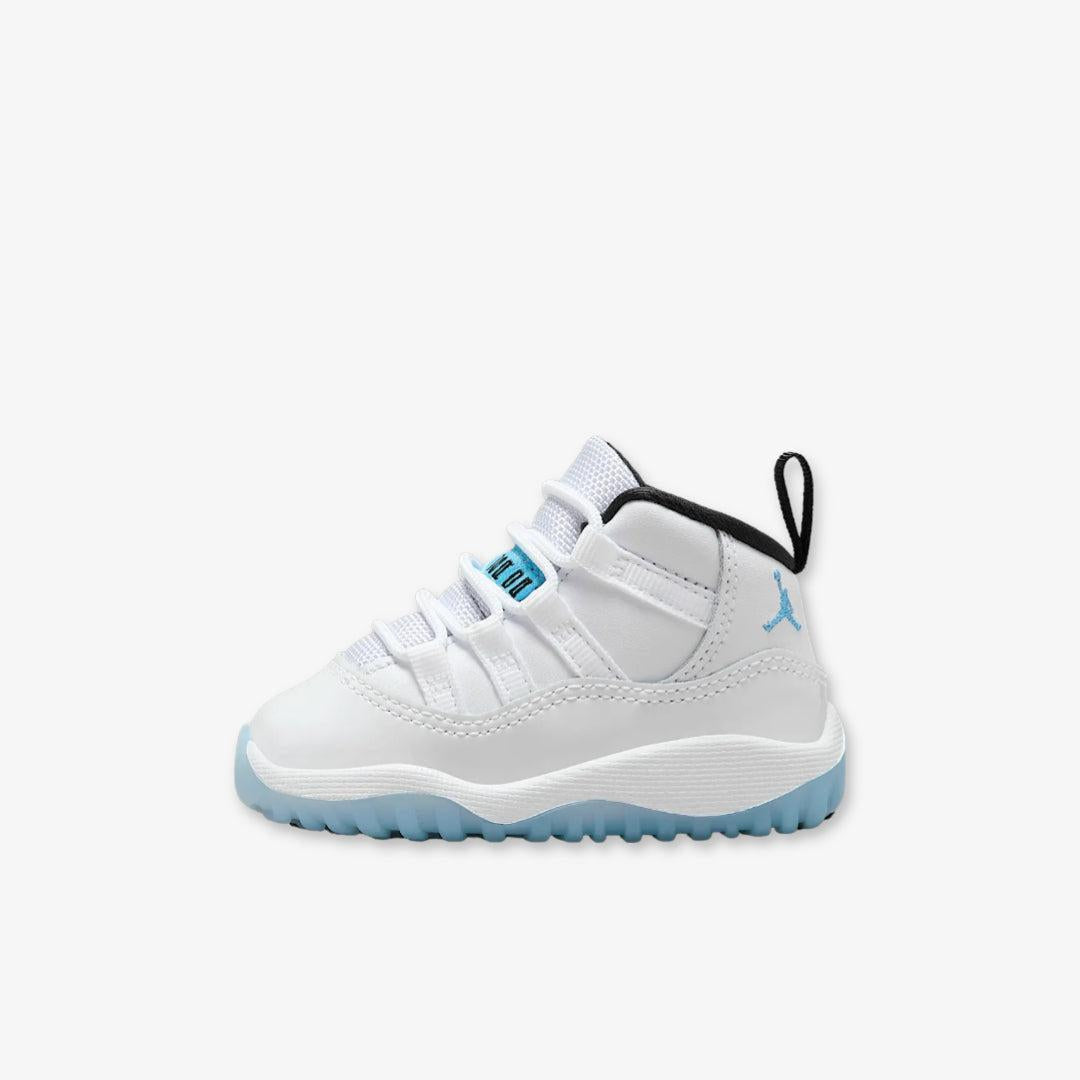 Air Jordan 11 Retro 'Legend Blue / Columbia' (2024) (TD) [378040-104] Athletic Basketball Sports Sneakers in White / Legend Blue - Black for Unisex Baby Infant Toddler - AVBL MRKT (2)