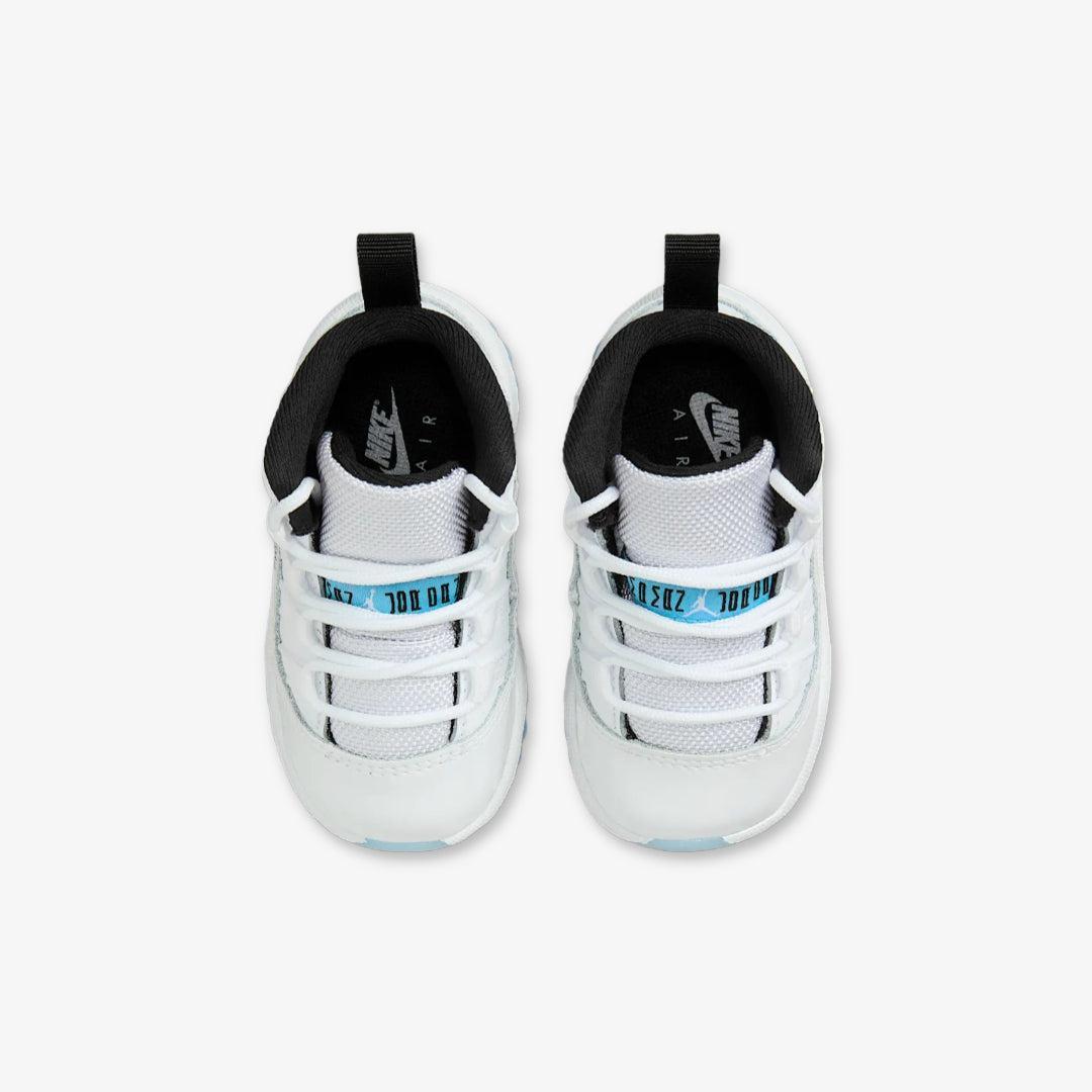 Air Jordan 11 Retro 'Legend Blue / Columbia' (2024) (TD) [378040-104] Athletic Basketball Sports Sneakers in White / Legend Blue - Black for Unisex Baby Infant Toddler - AVBL MRKT (5)