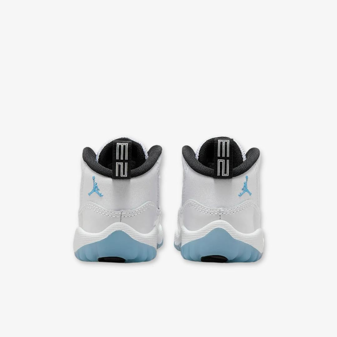 Air Jordan 11 Retro 'Legend Blue / Columbia' (2024) (TD) [378040-104] Athletic Basketball Sports Sneakers in White / Legend Blue - Black for Unisex Baby Infant Toddler - AVBL MRKT (6)