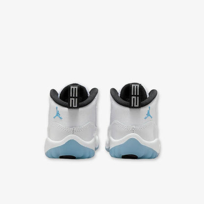 Air Jordan 11 Retro 'Legend Blue / Columbia' (2024) (TD) [378040-104] Athletic Basketball Sports Sneakers in White / Legend Blue - Black for Unisex Baby Infant Toddler - AVBL MRKT (6)