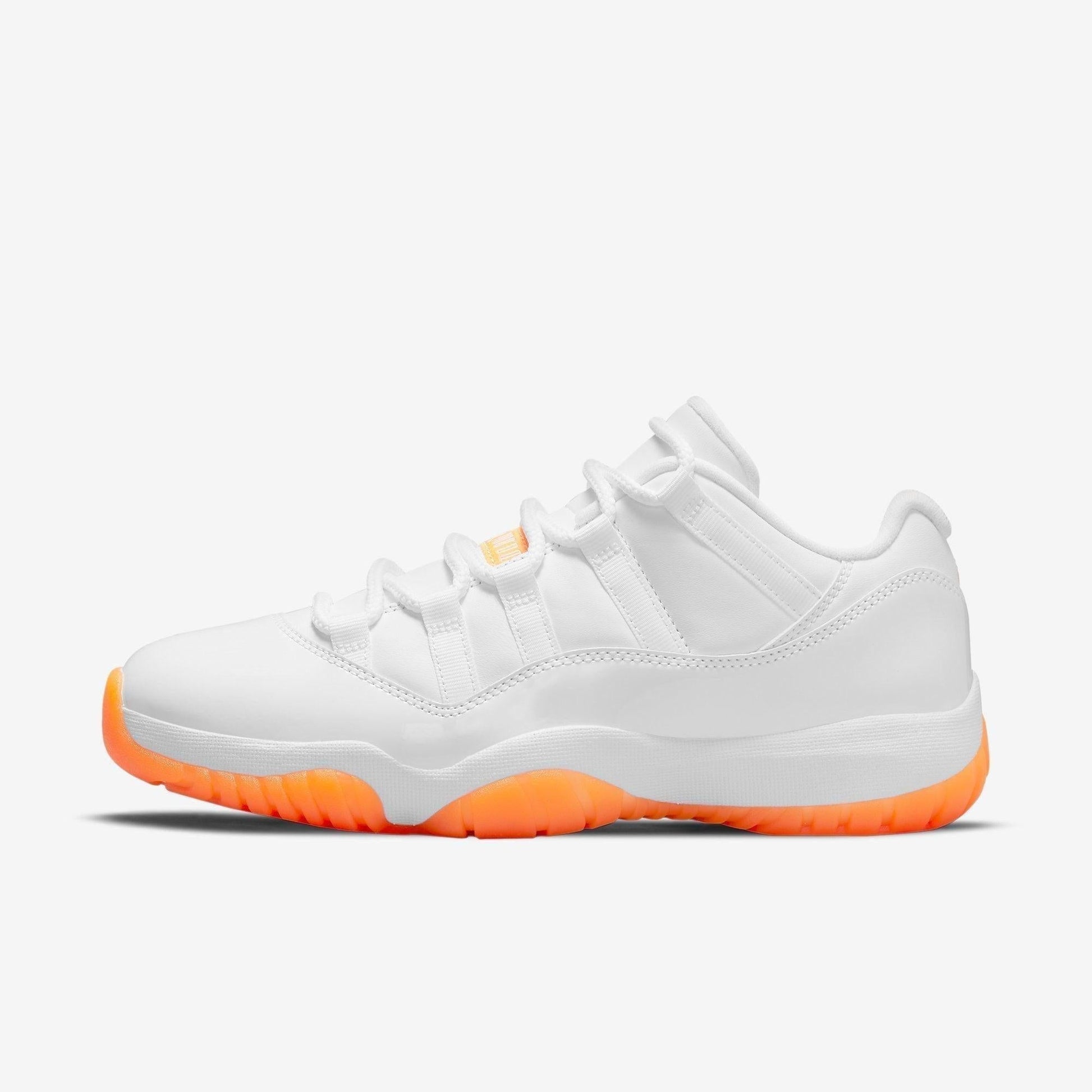 Air Jordan 11 Retro Low 'Bright Citrus' (2021) (Womens) [AH7860-139] Athletic Basketball Sports Sneakers in White / Bright Citrus for Unisex Adult Female Ladies Girls WMNS - AVBL MRKT (2)