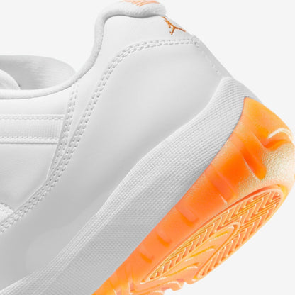 Air Jordan 11 Retro Low 'Bright Citrus' (2021) (Womens) [AH7860-139] Athletic Basketball Sports Sneakers in White / Bright Citrus for Unisex Adult Female Ladies Girls WMNS - AVBL MRKT (8)