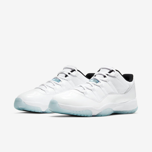 Air Jordan 11 Retro Low 'Legend Blue / Columbia' (2021) [AV2187-117] Athletic Basketball Sports Sneakers in White / Legend Blue - White - Black for Unisex Adult Mens - AVBL MRKT (1)