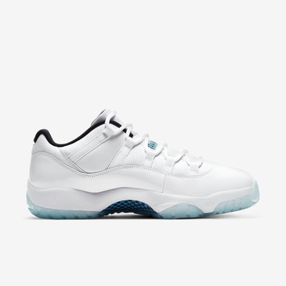 Air Jordan 11 Retro Low 'Legend Blue / Columbia' (2021) [AV2187-117] Athletic Basketball Sports Sneakers in White / Legend Blue - White - Black for Unisex Adult Mens - AVBL MRKT (4)
