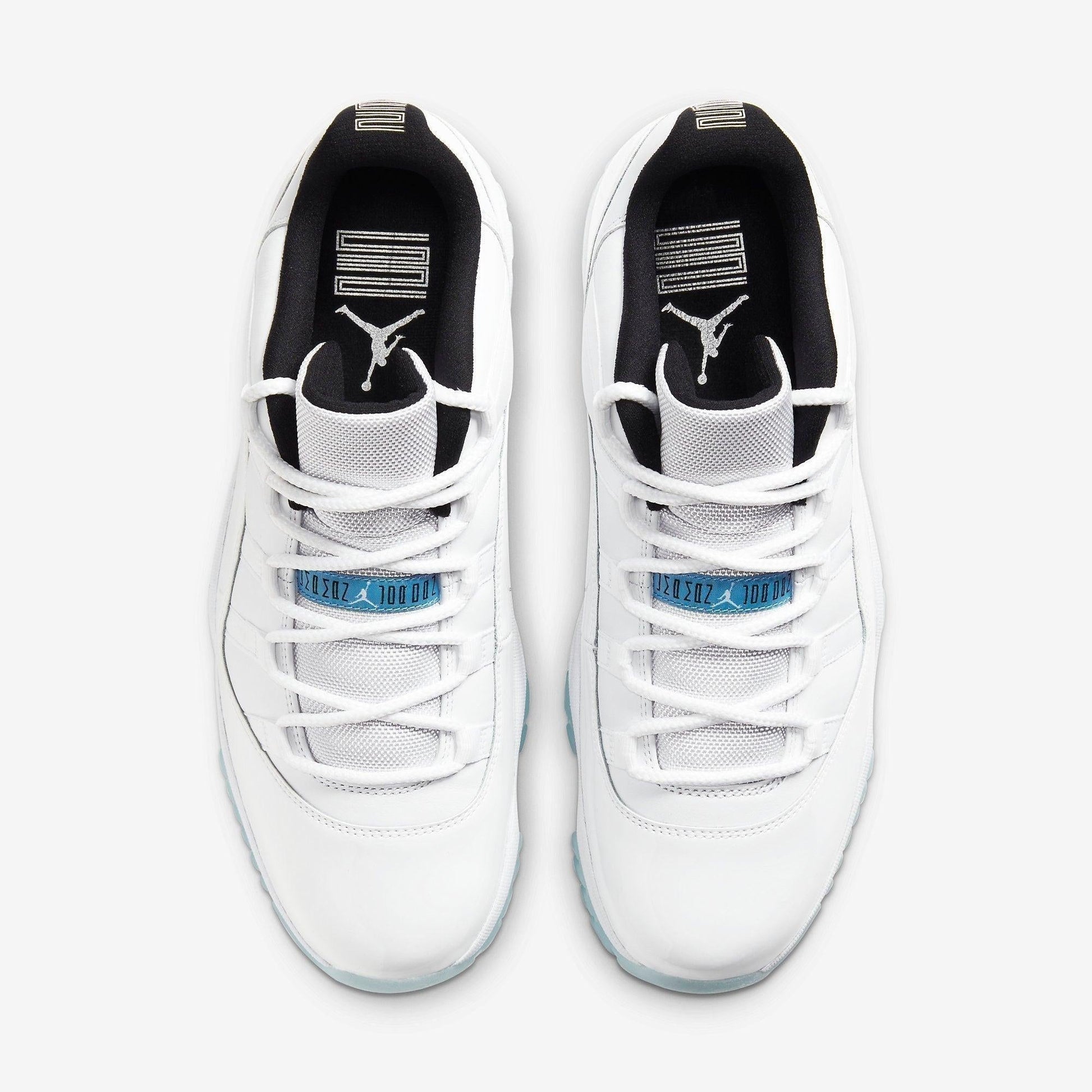 Air Jordan 11 Retro Low 'Legend Blue / Columbia' (2021) [AV2187-117] Athletic Basketball Sports Sneakers in White / Legend Blue - White - Black for Unisex Adult Mens - AVBL MRKT (5)