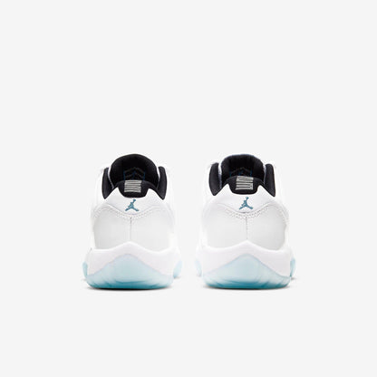 Air Jordan 11 Retro Low 'Legend Blue / Columbia' (2021) (GS) [528896-117] Athletic Basketball Sports Sneakers in White / Legend Blue - White - Black for Unisex Youth Kids Junior Boys Girls - AVBL MRKT (6)