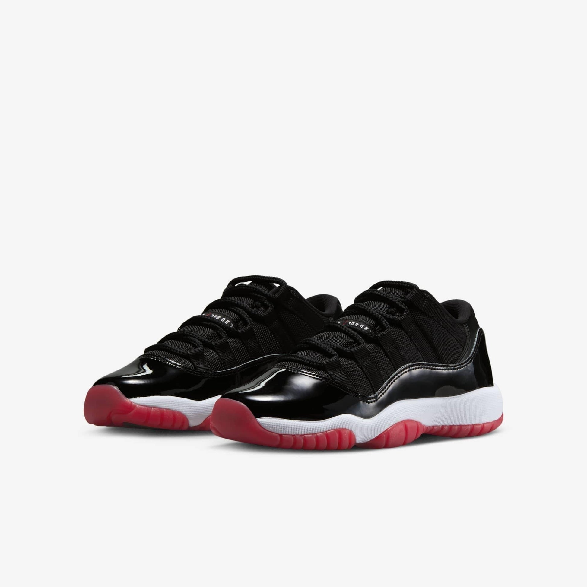 Air Jordan 11 Retro Low 'Playoffs / Bred' (2025) (GS) [FV5121-006] Athletic Basketball Sports Sneakers in Black / Varsity Red - White for Unisex Youth Kids Junior Boys Girls - AVBL MRKT (1)